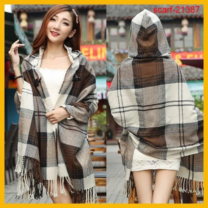 Warm Poncho Scarf Cape