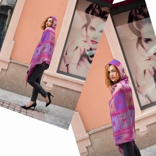 Warm Poncho Scarf Cape