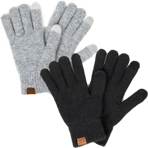 Warm Touchscreen Recycled Yarn Smart Tip Gloves