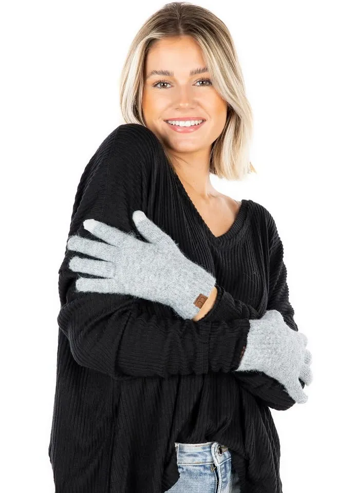 Warm Touchscreen Recycled Yarn Smart Tip Gloves