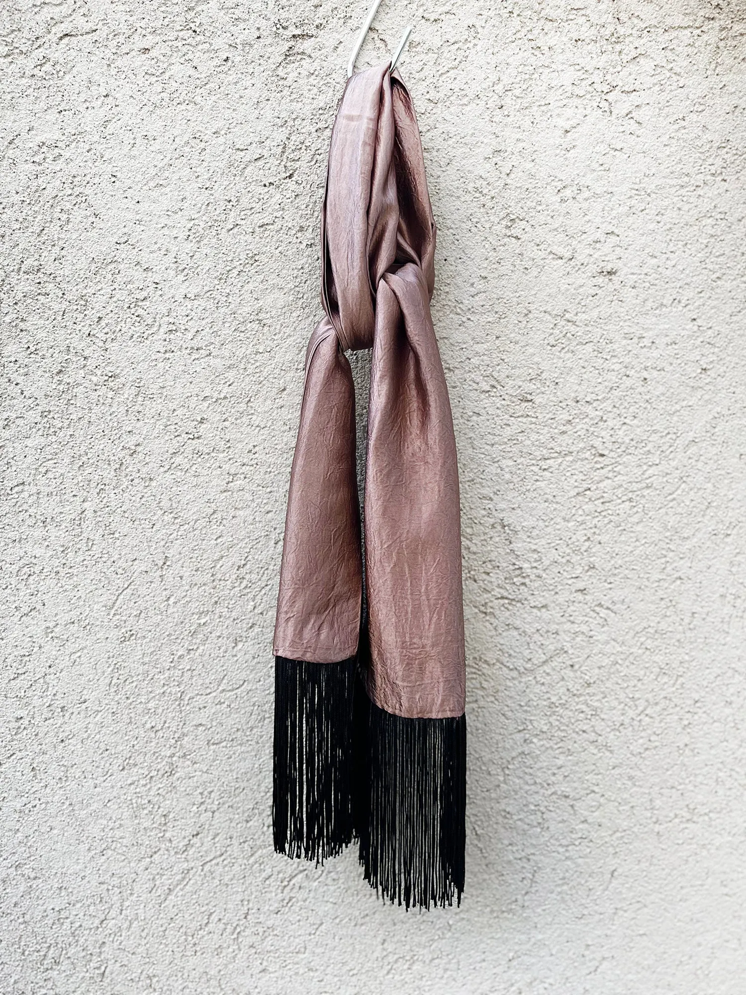 Waterfall Scarf / Pink-Black