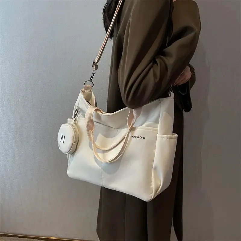 Waterproof Messenger Bag Women Preppy Student Satchels Nylon Shoulder Bag