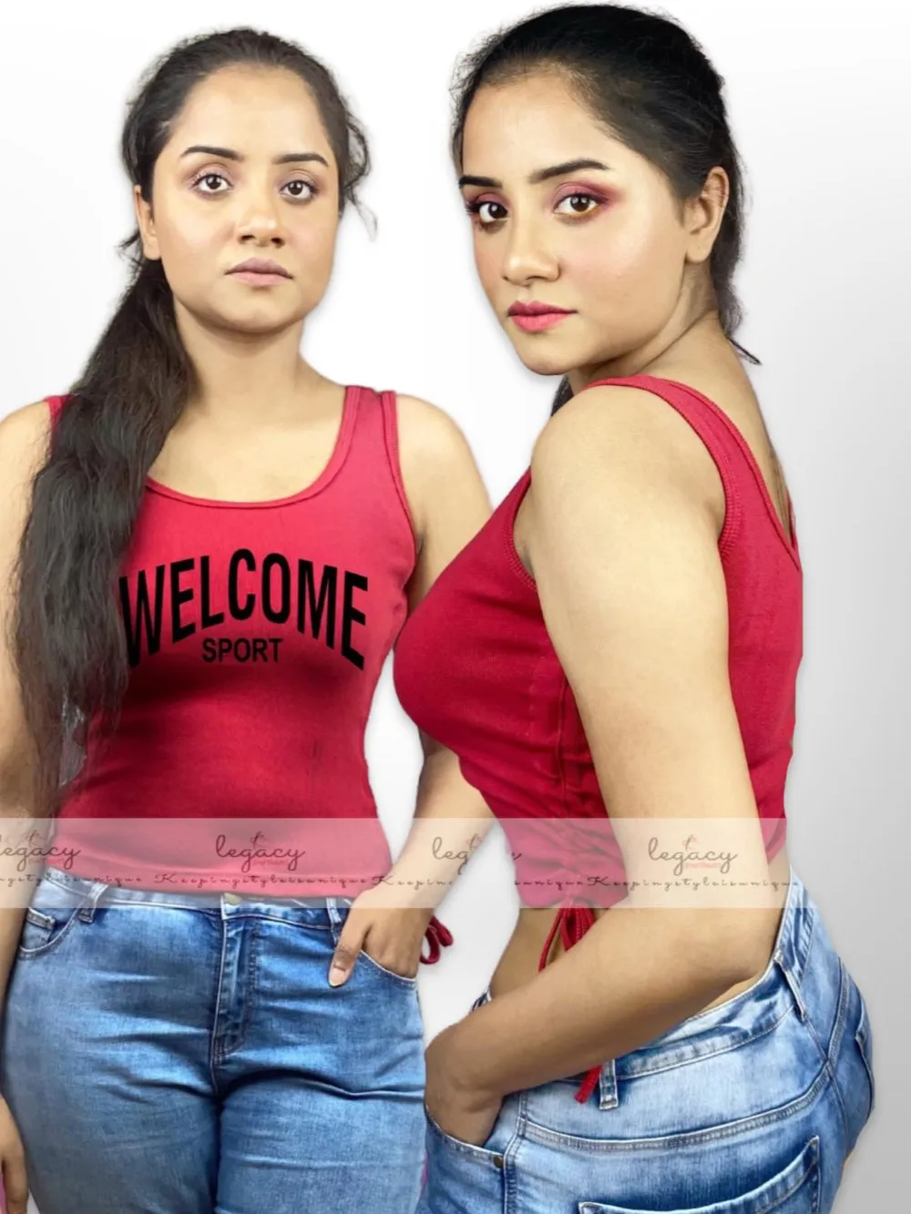 WELCOME SPORT Printed Summer Comfortable Sports TankTop For Women's