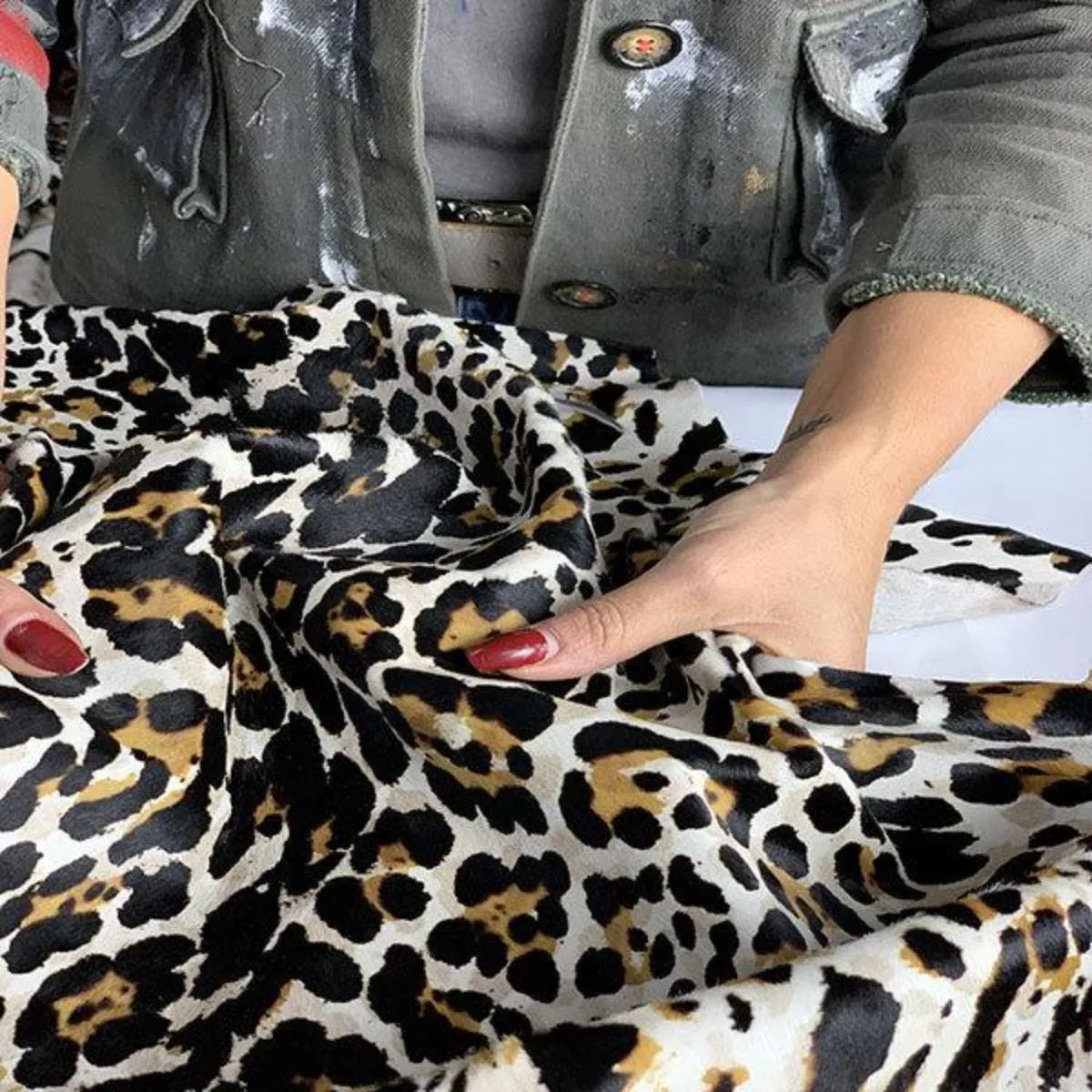 White Leopard Ponyskin