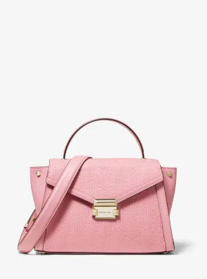 Whitney Medium Deco Quilted Leather Satchel