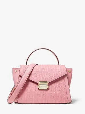 Whitney Medium Deco Quilted Leather Satchel