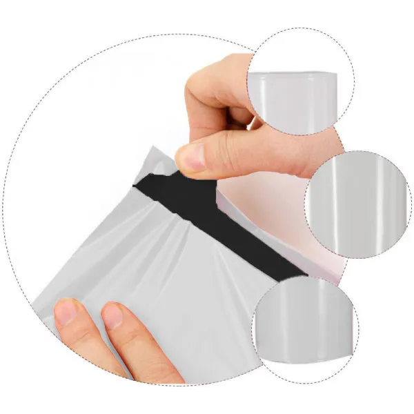 Wholesale 10,000pcs 200mm x 260mm   40mm Poly Mailing Courier Satchels - White
