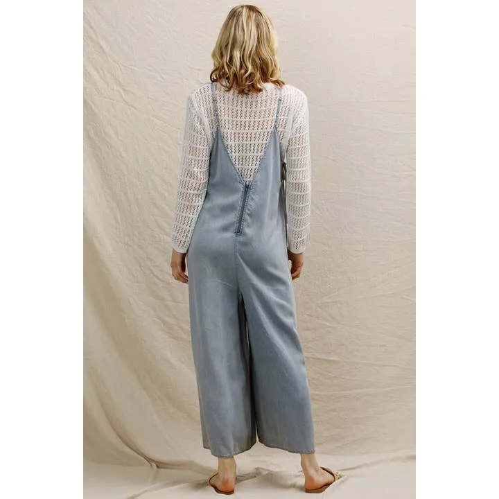 Wide Leg Denim Jumper