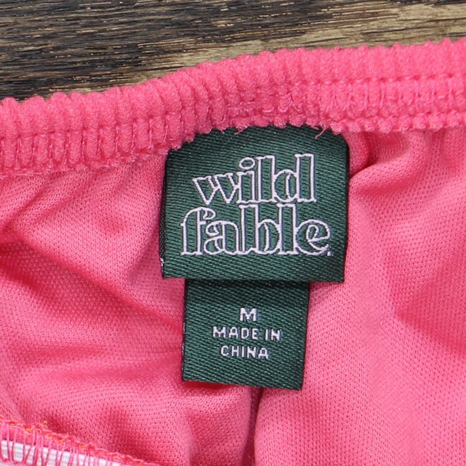 Wild Fable Women's Woven Halter Tank Top Orange / Berry Pink M
