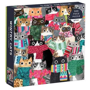 Wintry Cats 500 Piece Puzzle