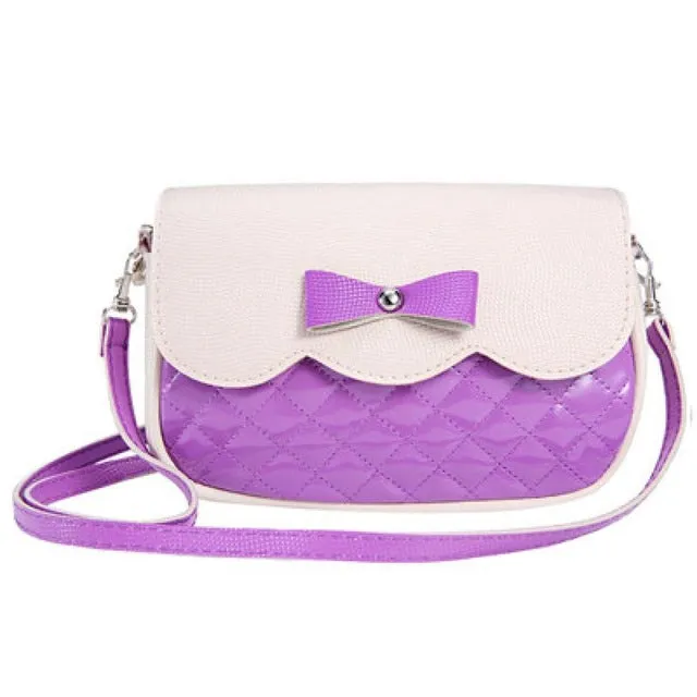 Women Shoulder Bag leather handbags 2017 Luxury brand Cute Bowknot Decorated high quality casual big Messenger Crossbody Bag
