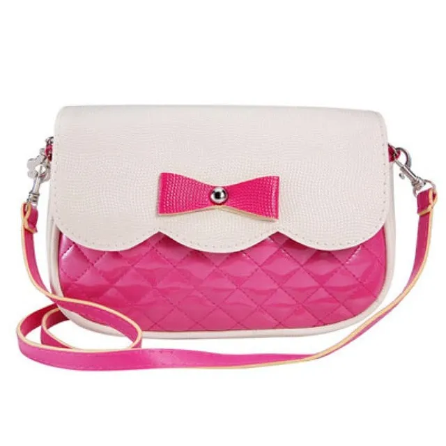 Women Shoulder Bag leather handbags 2017 Luxury brand Cute Bowknot Decorated high quality casual big Messenger Crossbody Bag