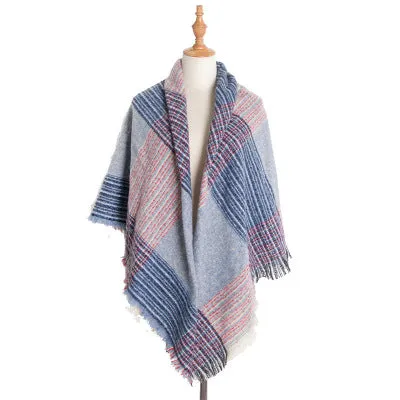 Women Soft Thick Large Oversized Scarf Pashmina Scarf Cape Shawl