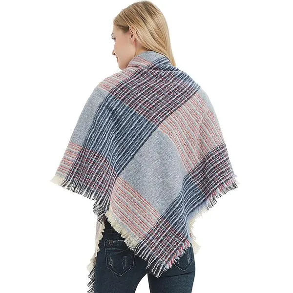 Women Soft Thick Large Oversized Scarf Pashmina Scarf Cape Shawl