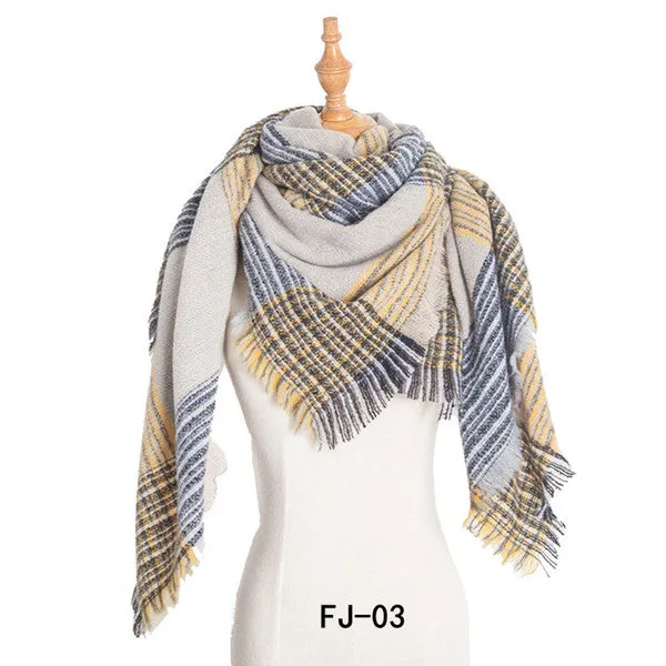 Women Soft Thick Large Oversized Scarf Pashmina Scarf Cape Shawl