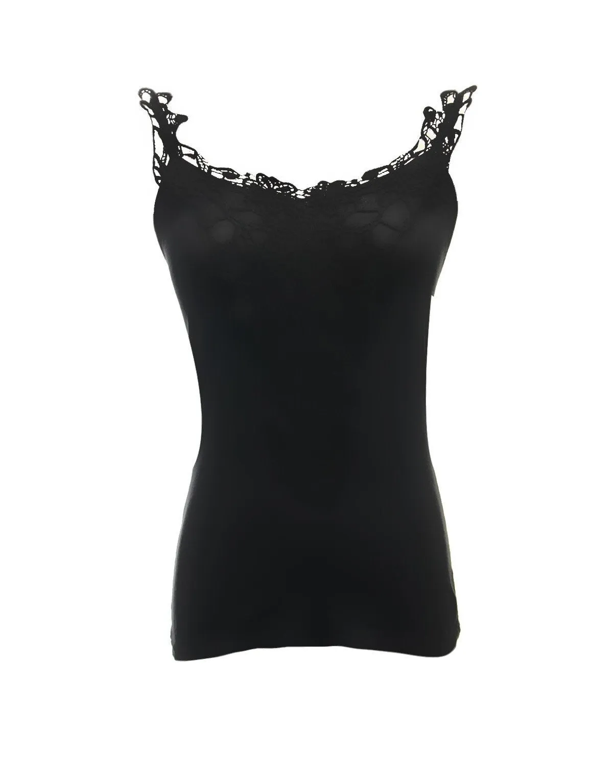 Women Tank Tops Lace Patchwork Casual Slim Ladies White Black Shirt Plus Size S-5XL