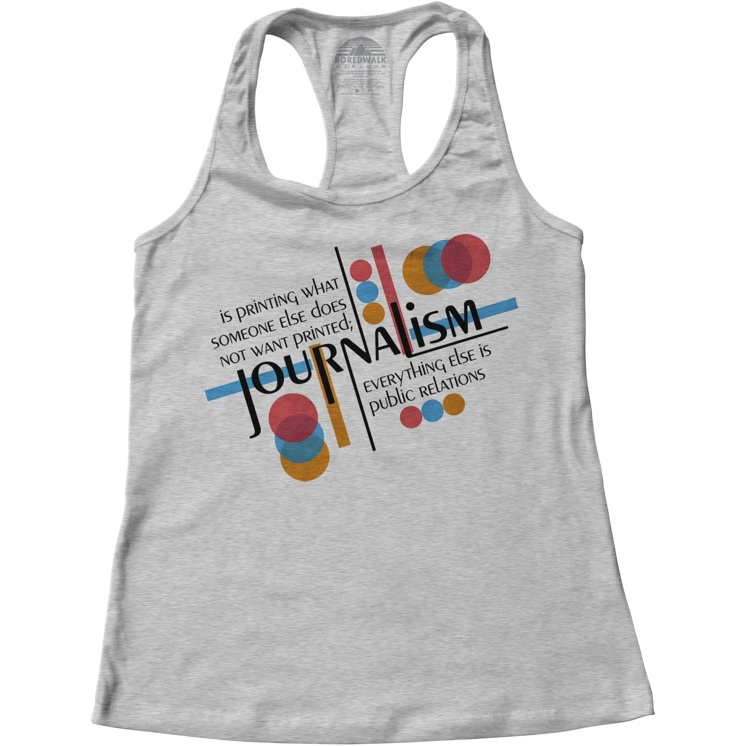Women's Journalism is Printing What Someone Does Not Want Printed Racerback Tank Top