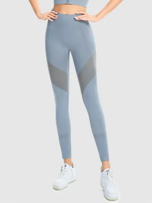 Women's Tights High Waisted Yoga Pants Blue