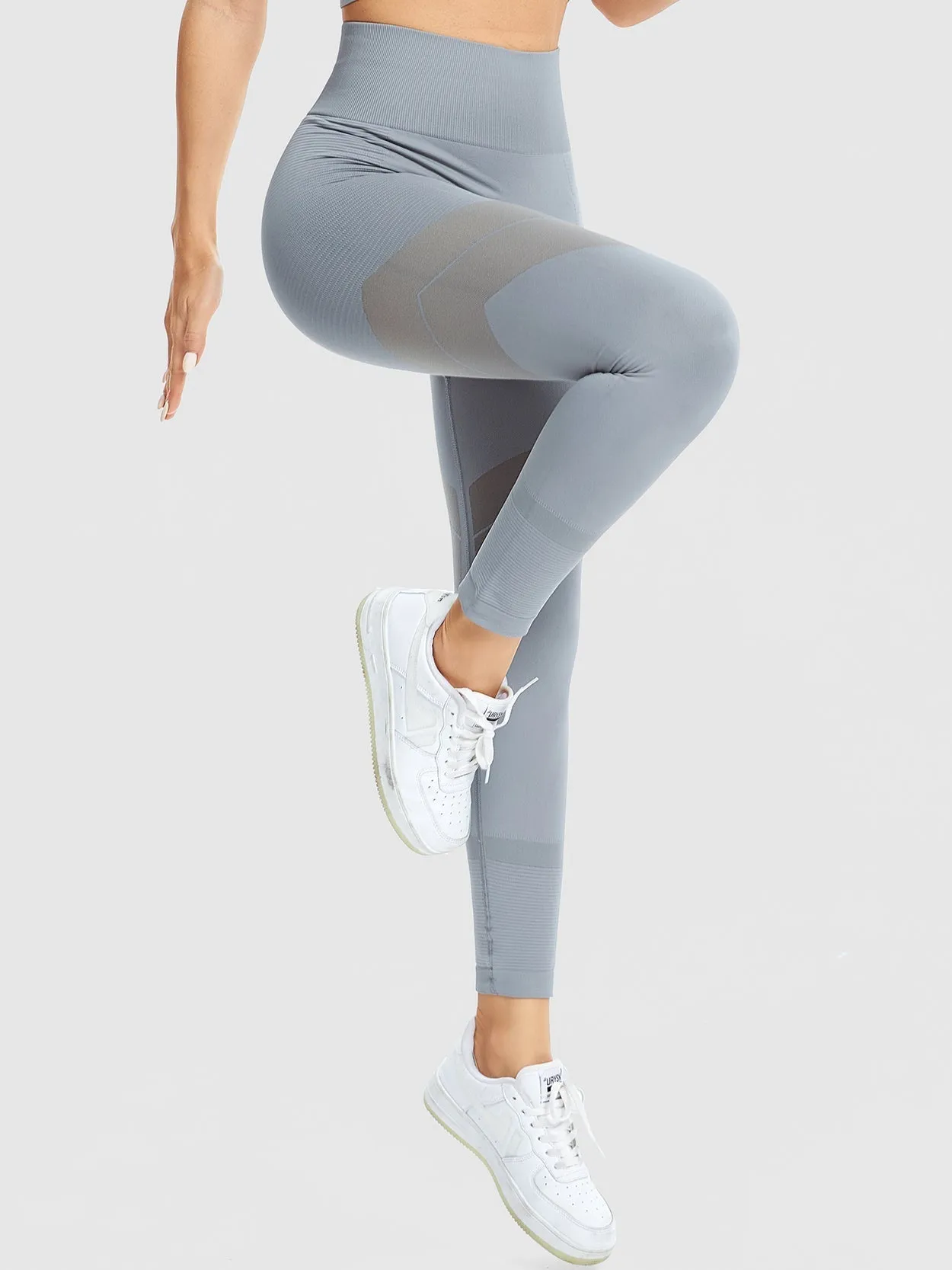 Women's Tights High Waisted Yoga Pants Blue