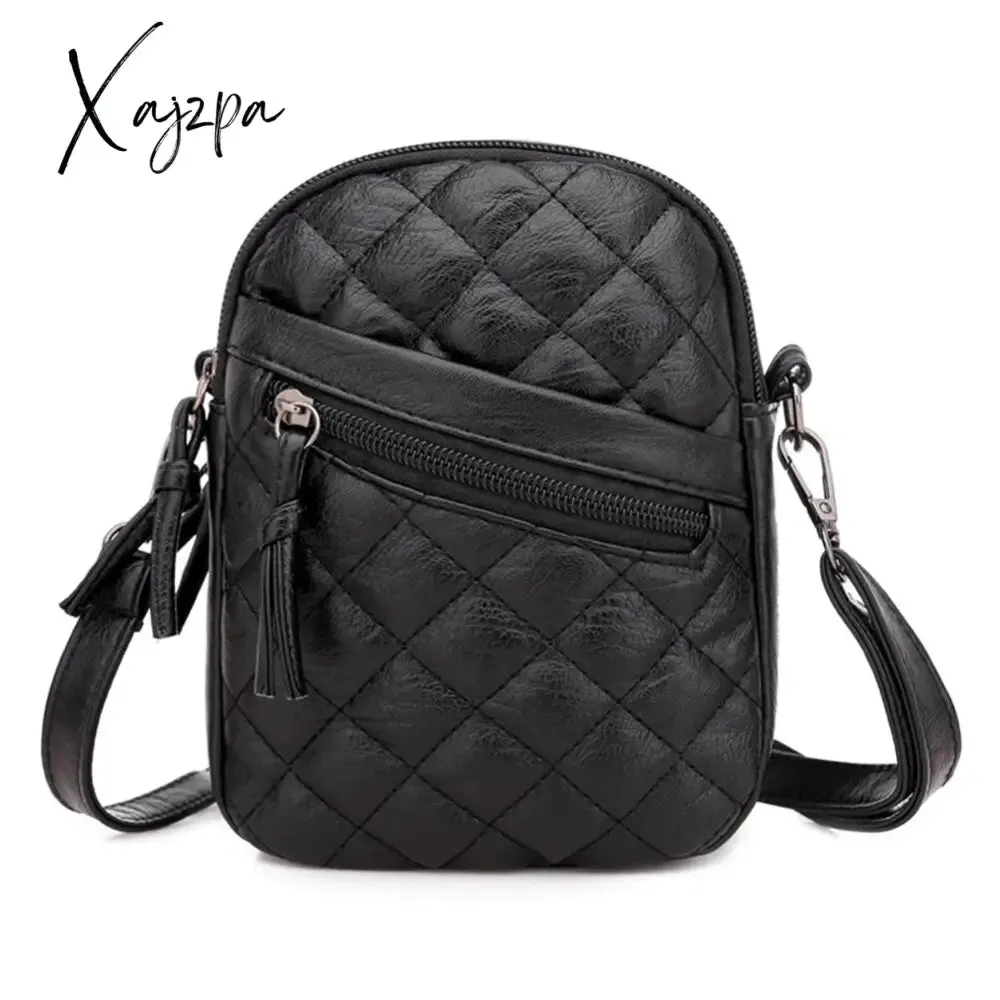 Xajzpa - Fashion Women Soft PU Leather Solid Color Crossbody Shoulder Messenger Bag Casual Ladies Small Handbags Flap Coin Purse