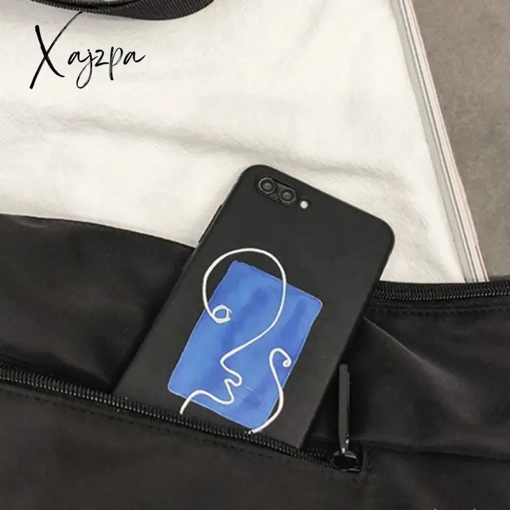 Xajzpa - Functional style Shoulder Black Crossbody Messenger Tote Bags For Men Women's Hip Hop Techwear Satchel Waist Goth Postman