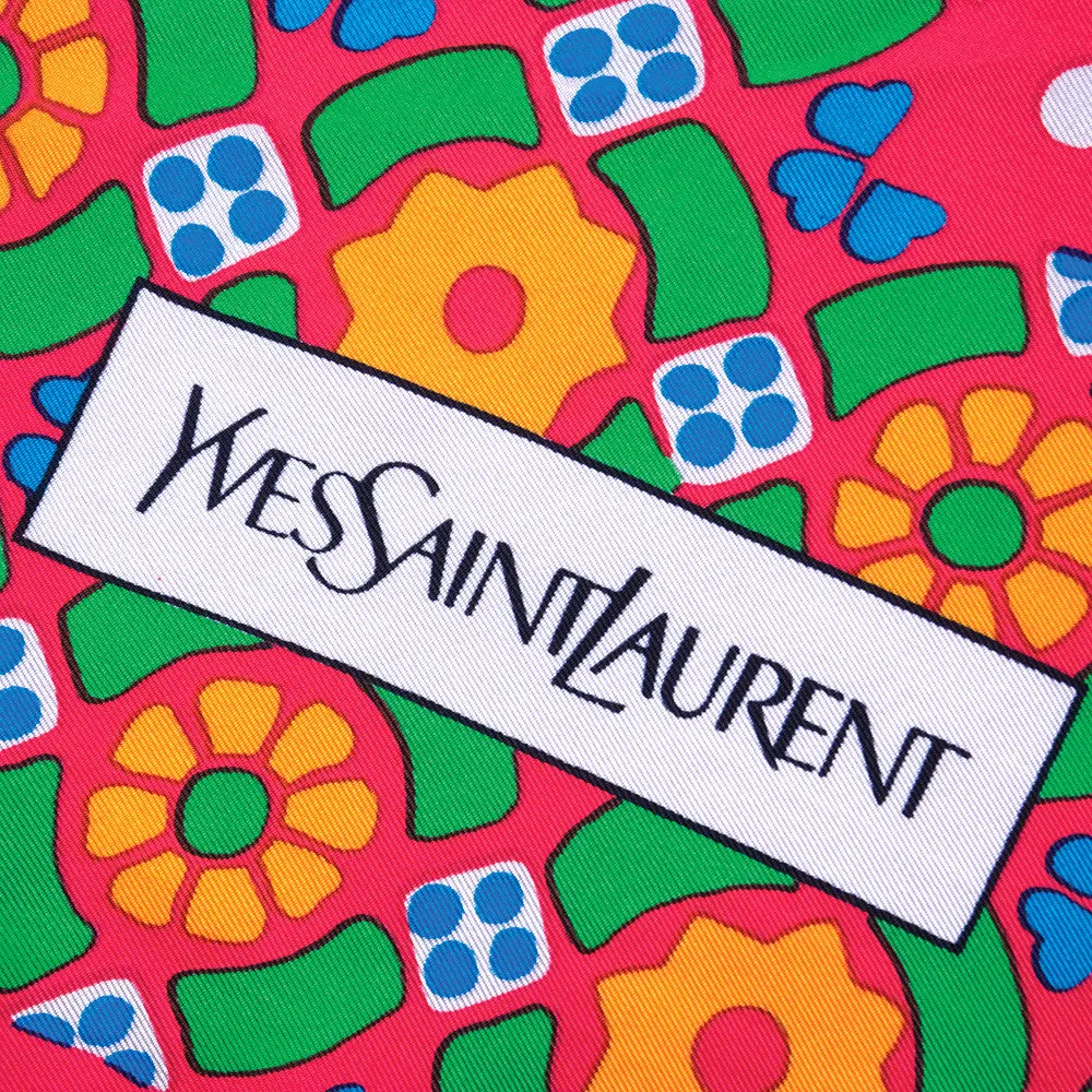 YSL 70s Ethnic-Print Scarf